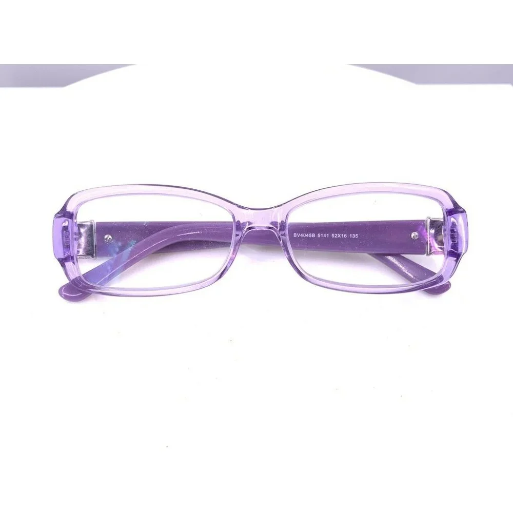 Bulgari Translucent Lavender Front with Dark Purple Temples Women's Glasses